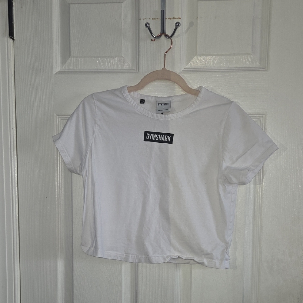 Gymshark White Crop Top